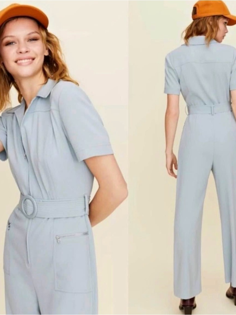 Aritzia Little Moon Negroni Short sleeve Jumpsuit Sz 10